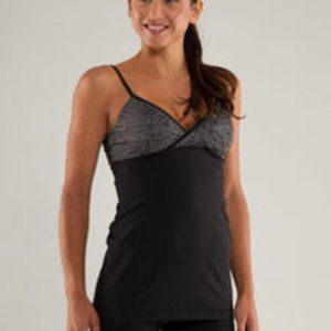 SALE - Lululemon Embrace Tank in Black/Heathered Grey, 4-6